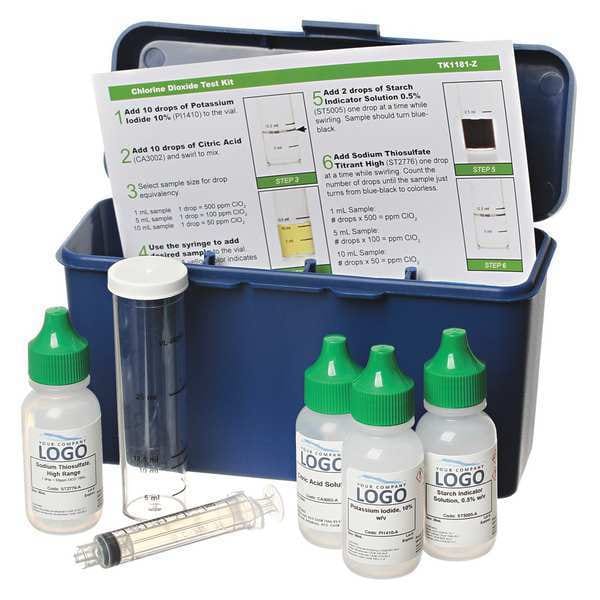 Chlorine Dioxide T Kit, 1Drop- 50ppm/10mL