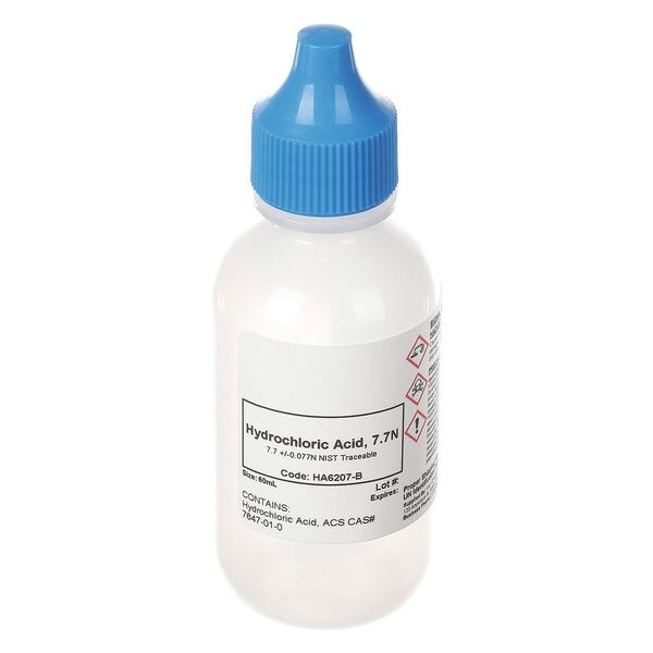 Hydrochloric Acid, 7.7N, 60 mL
