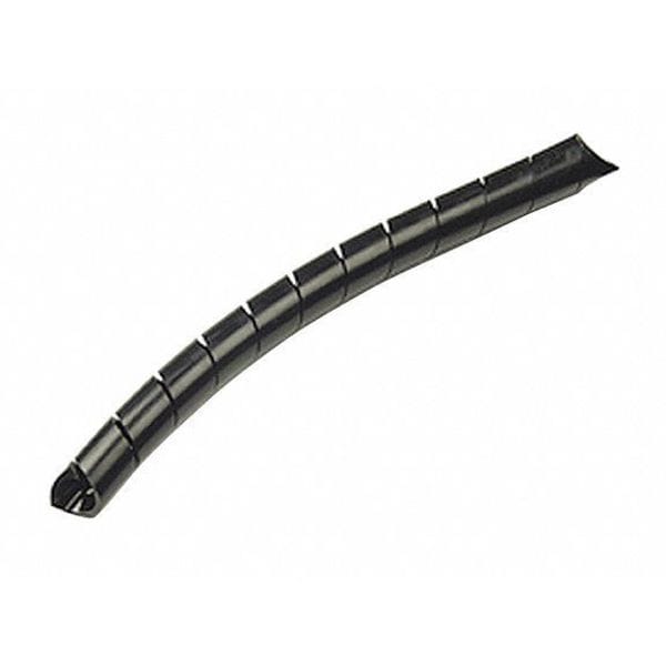 Spiral Wrap, Black, 1/2", 100 ft.