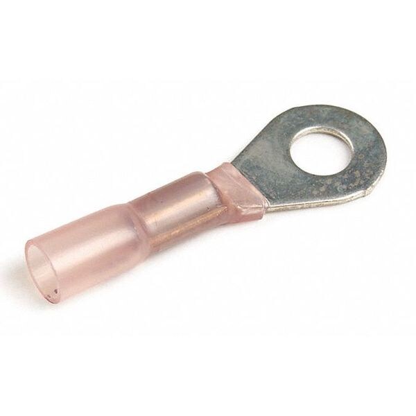 Ring Terminal, #8 Stud Size, 600 V, 25 PK