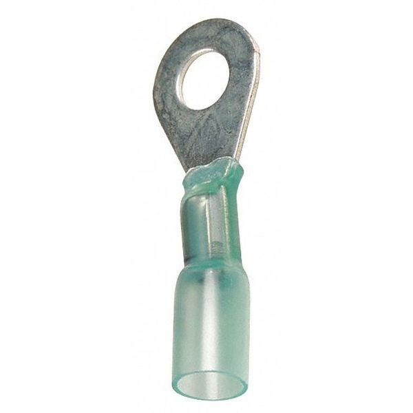 Ring Terminal, #8 Stud Size, 600 V, 25 PK