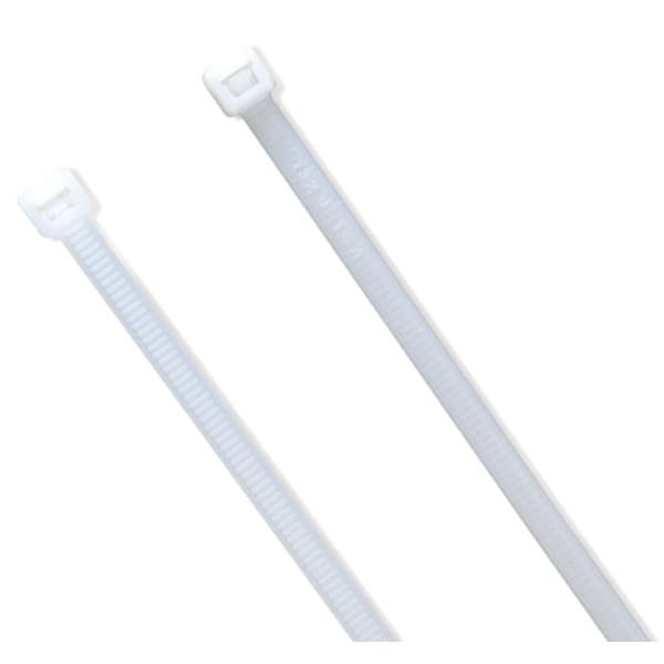 Standard Tie, White, 15", 120lb., PK100