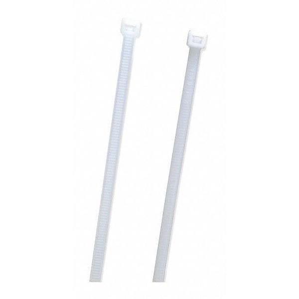 Standard Tie, White, 8", 18lb., PK1000