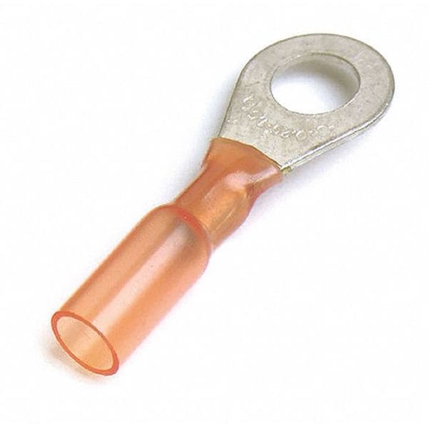 Ring Terminal, 1/4 in Stud Size, 600 V, 50 PK