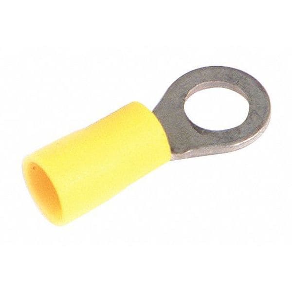 Ring Terminal, #8 to #10 Stud Size, 600 V, Vinyl Insulated, 100 PK