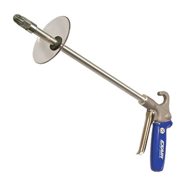 Safety Air Gun, 14 CFM, 12" Ext, Shield, Air Gun Body Style: Ergonomic