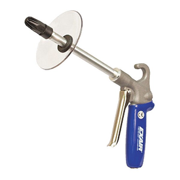 Safety Air Gun, 14 CFM, 6" Ext, Shield, Body Material: Cast Aluminum