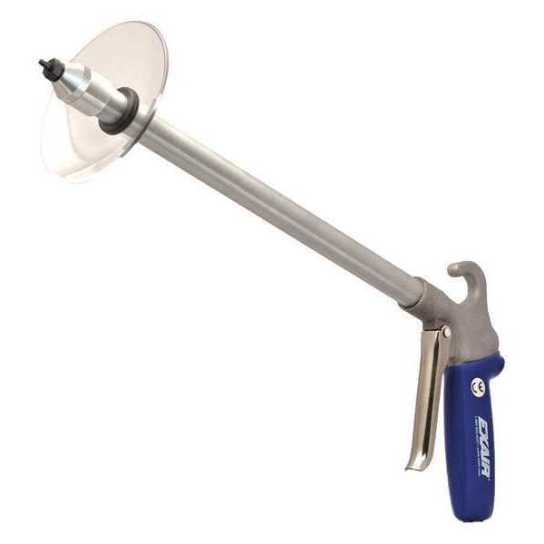 Safety Air Gun, 2.5 CFM, 18" Ext, Shield, Application: Industrial