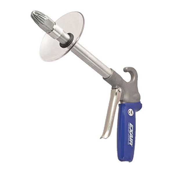 Safety Air Gun, 35 CFM, 6" Ext, Shield, Air Gun Body Style: Ergonomic