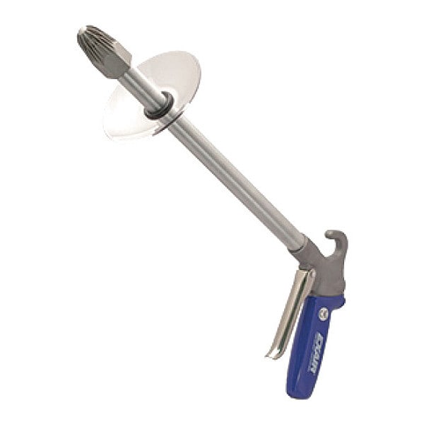 Safety Air Gun, 60 CFM, 12" Ext, Shield, Air Gun Body Style: Ergonomic