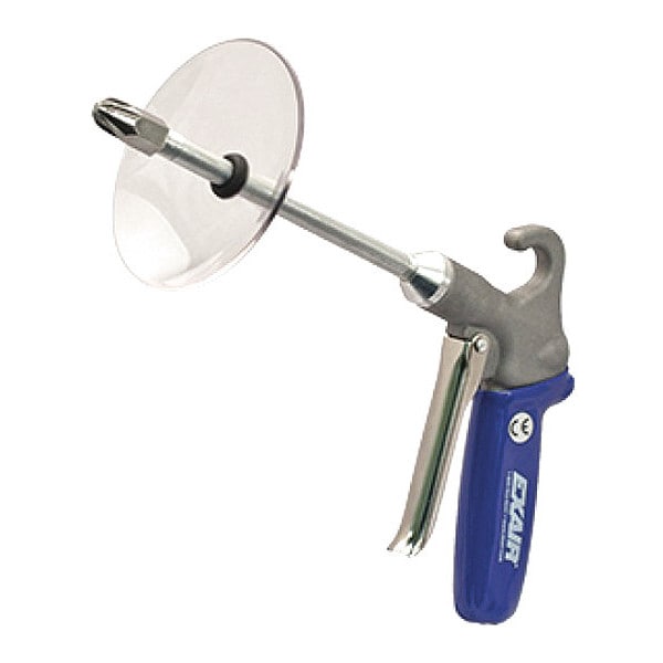 Safety Air Gun, 10 CFM, 6" Ext, Shield, Air Gun Body Style: Ergonomic