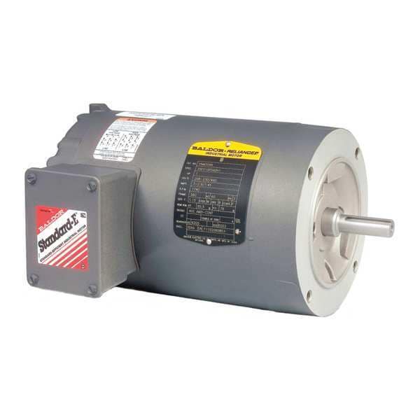 Three-Phase AC Induction Motor, 1/3 HP, 56C Frame, 230V AC, 460V AC Voltage, 3,450 Nameplate RPM