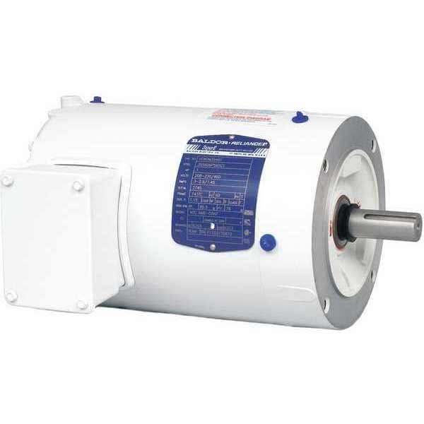 Three-Phase Washdown Motor, 1 hp HP, 143TC Frame, 230/460V AC Voltage, 1,770 RPM Nameplate RPM