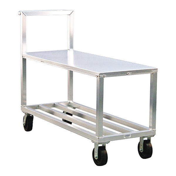 Truck, Mobile, All Welded, Aluminum, 3000 lb Load Capacity, 2 Shelves, 59-1/2" L, 21" W, 44" H