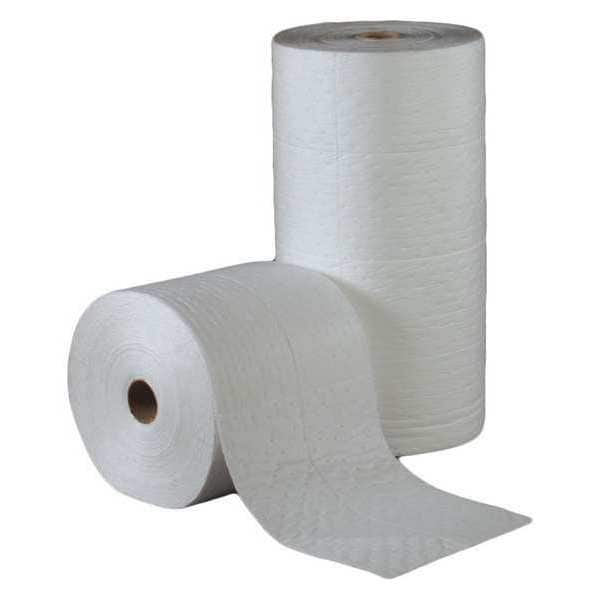 Sorbent Roll, Oil, 15 in x 150 ft, White