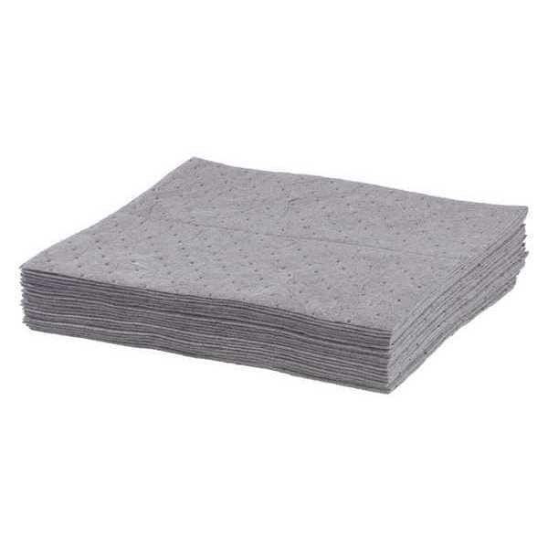 Universal, Gray, Sorbent Pad, 100 PK