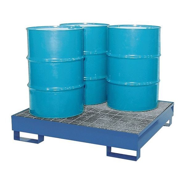 SteelPal Spill Pallet, 4, Drum, 54x50x10"