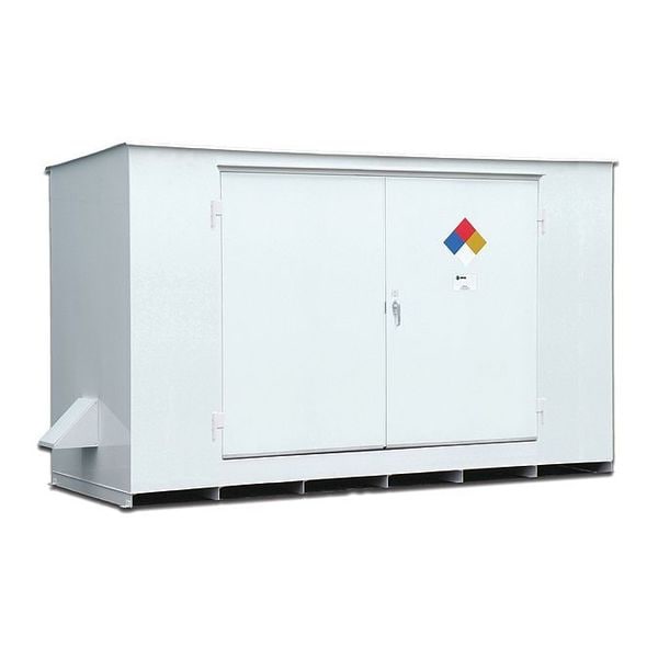 Hazmat Storage Locker, 12 Drum, 193x70x98"