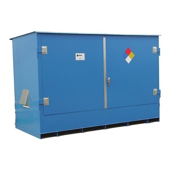Double IBC HazMat Storage Locker, 153x70x88"