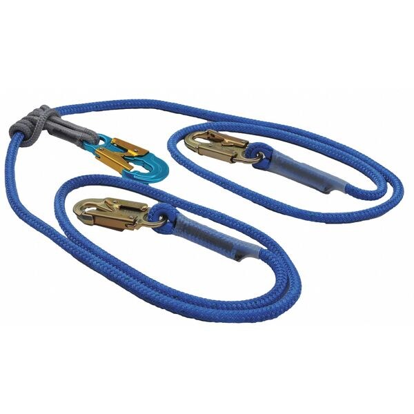 Lanyard, 8 ft., Blue/Black