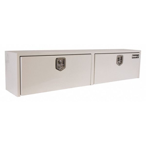 16x13x72 Inch White Steel Topsider Truck Box