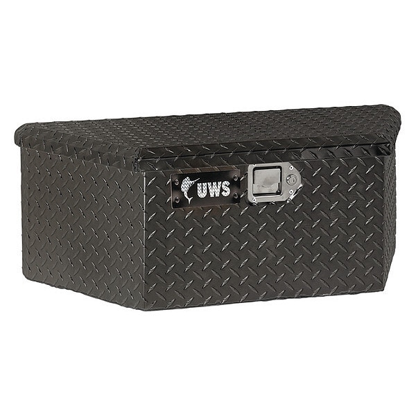 34" Low Profile Trailer Tongue Truck Box, Black