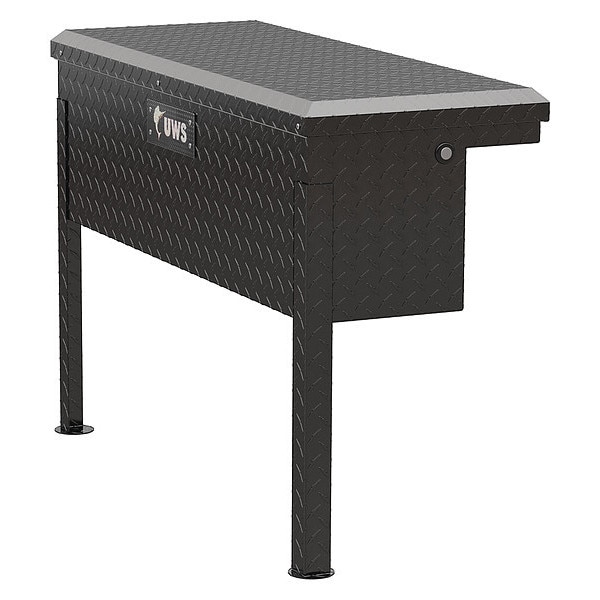 36" Low Profile Side Mount Truck Tool Box, Black, Width: 14-3/8"