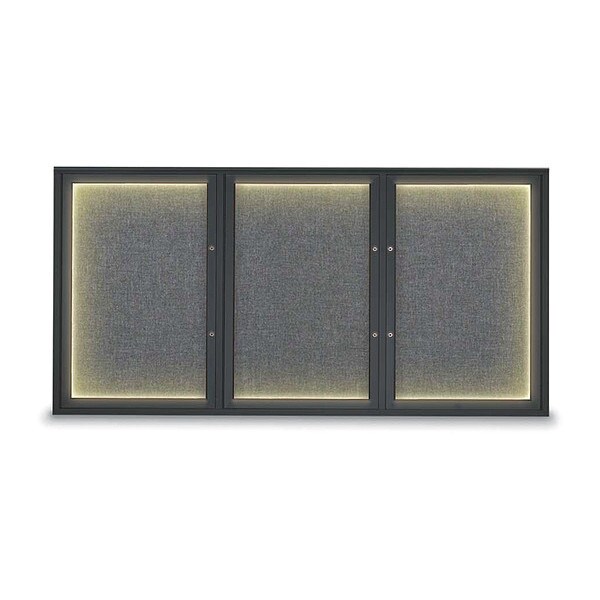 Corkboard, Medium Grey/Black, 72"x36"