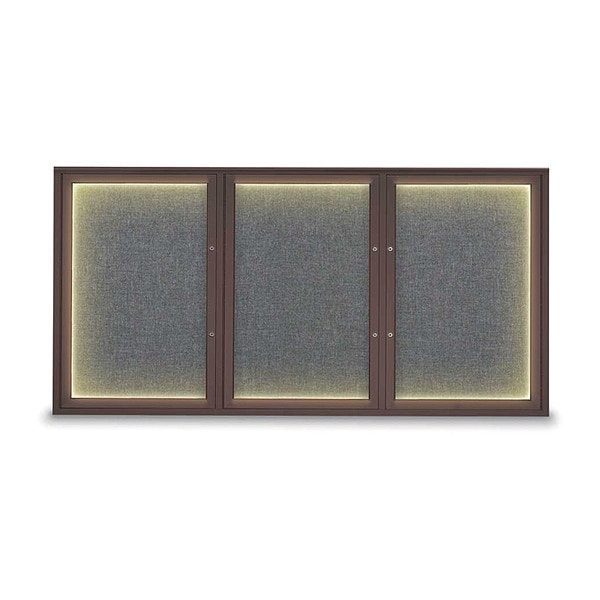 Corkboard, Medium Grey/Bronze, 72"x36"