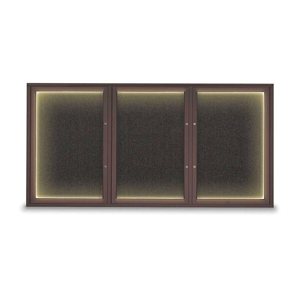 Corkboard, Black/Bronze, 72"x36"