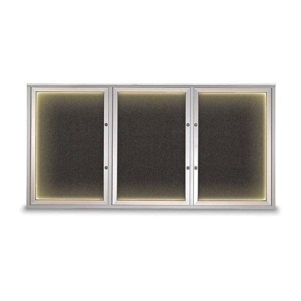 Corkboard, Black/Satin, 72"x36"