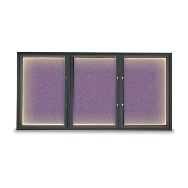 Corkboard, Amethyst/Black, 72"x36"