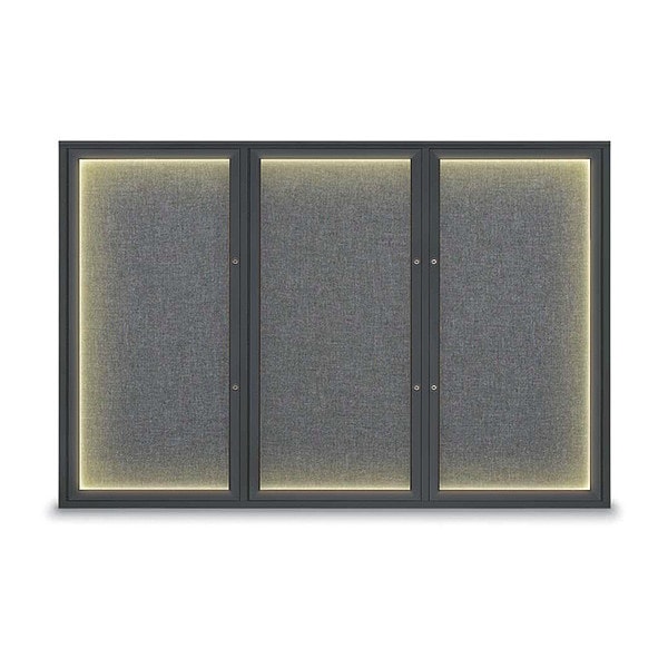 Corkboard, Medium Grey/Black, 72"x48"