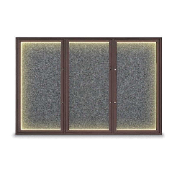 Corkboard, Medium Grey/Bronze, 72"x48"