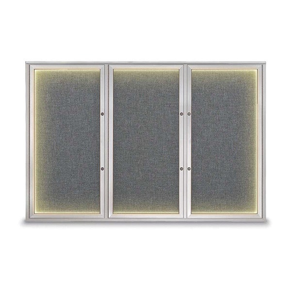 Corkboard, Medium Grey/Satin, 72"x48"