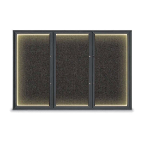 Corkboard, Black/Black, 72"x48"