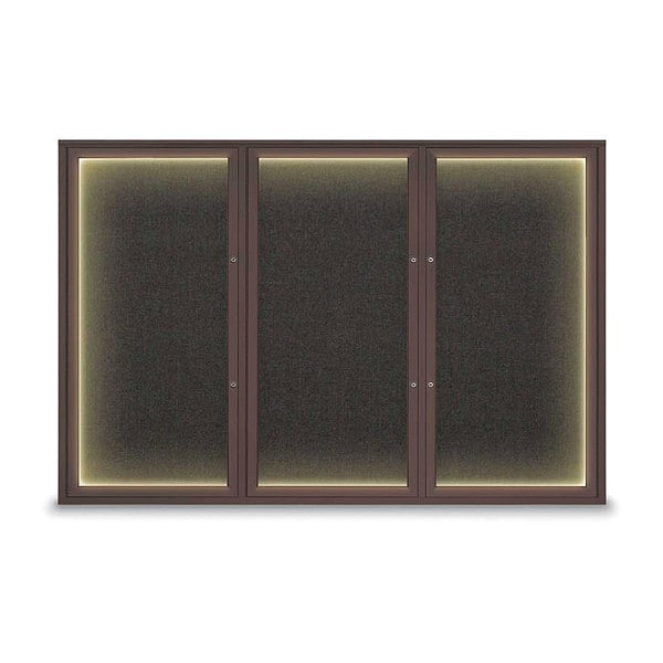 Corkboard, Black/Bronze, 72"x48"