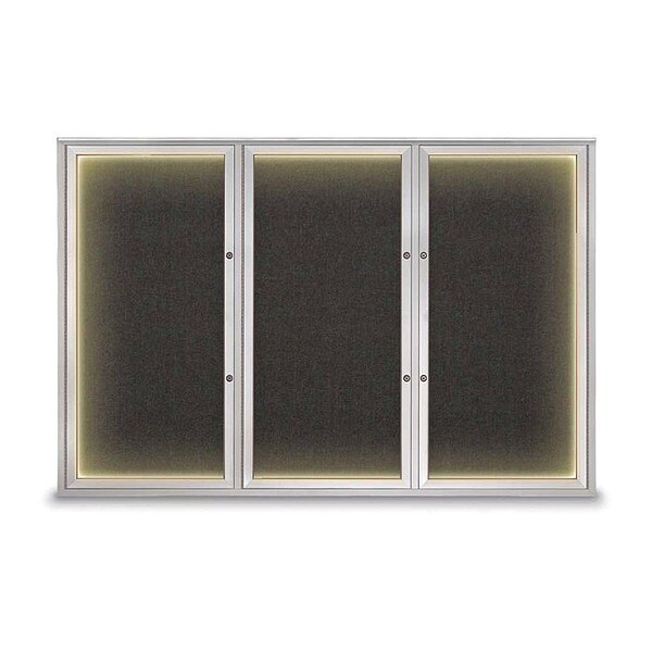 Corkboard, Black/Satin, 72"x48"