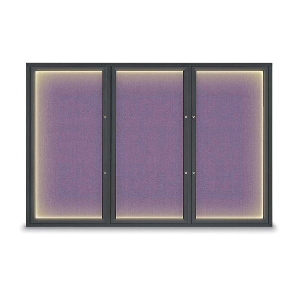 Corkboard, Amethyst/Black, 72"x48"