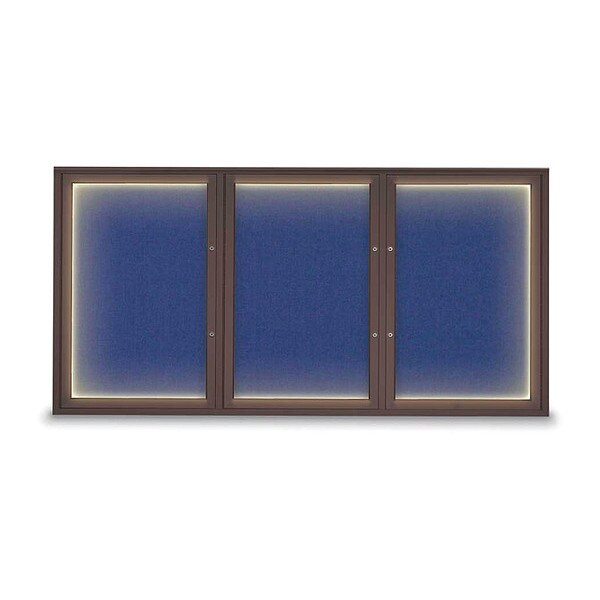 Corkboard, Cobalt Accent/Bronze, 72"x36"