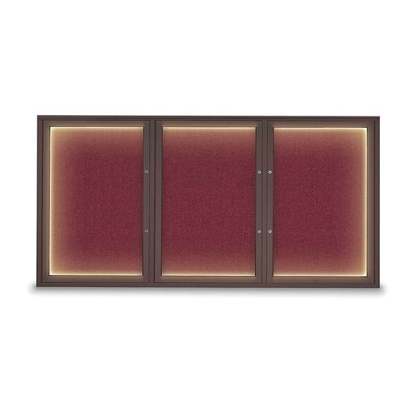 Corkboard, Deep Burgundy/Bronze, 72"x36"