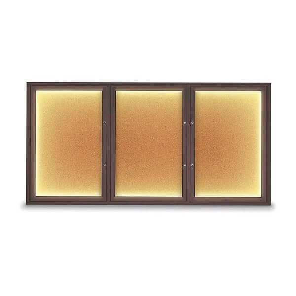 Corkboard, Cork/Bronze, 72"x36"