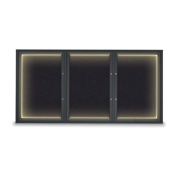 Corkboard, Rubber/Black, 72"x36"