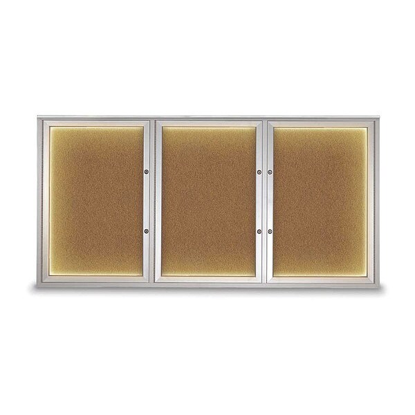 Corkboard, Synthetic Cork/Satin, 72"x36"