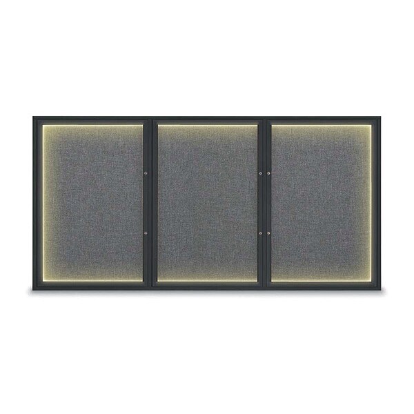 Corkboard, Medium Grey/Black, 96"x48"