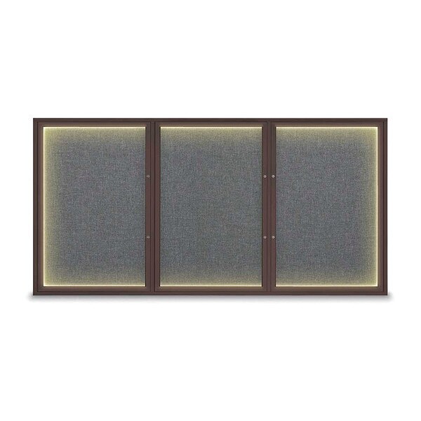 Corkboard, Medium Grey/Bronze, 96"x48"