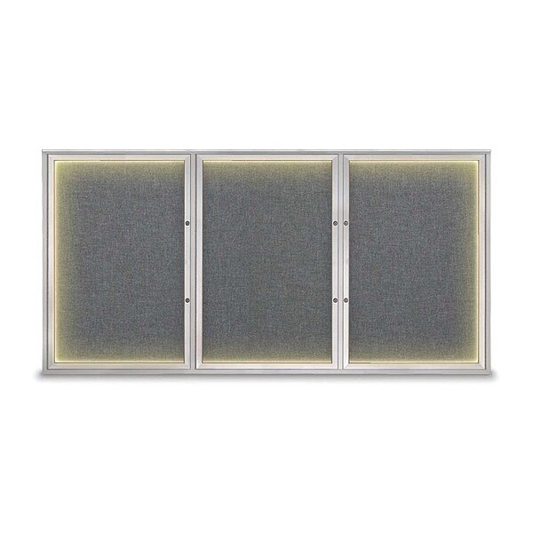 Corkboard, Medium Grey/Satin, 96"x48"