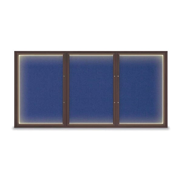 Corkboard, Cobalt Accent/Bronze, 96"x48"