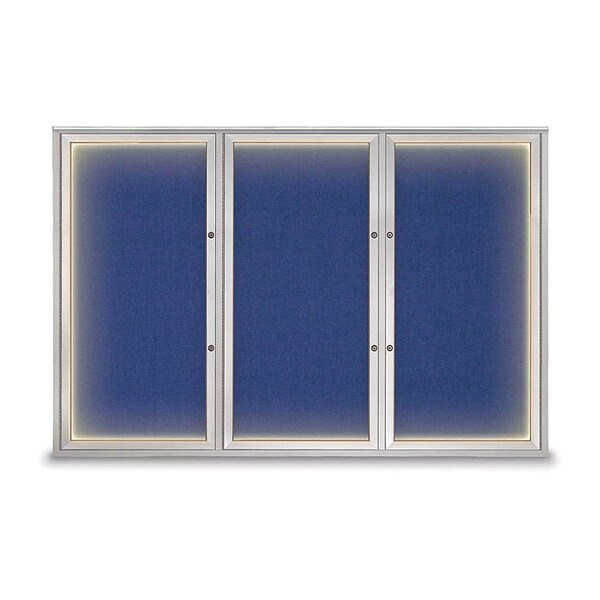 Corkboard, Cobalt Accent/Satin, 72"x48"