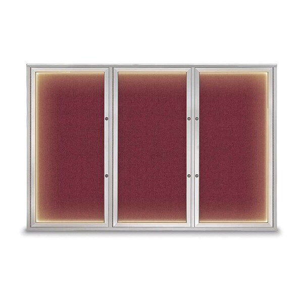 Corkboard, Deep Burgundy/Satin, 72"x48"